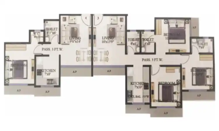 Vikas Ritz Floor Plan